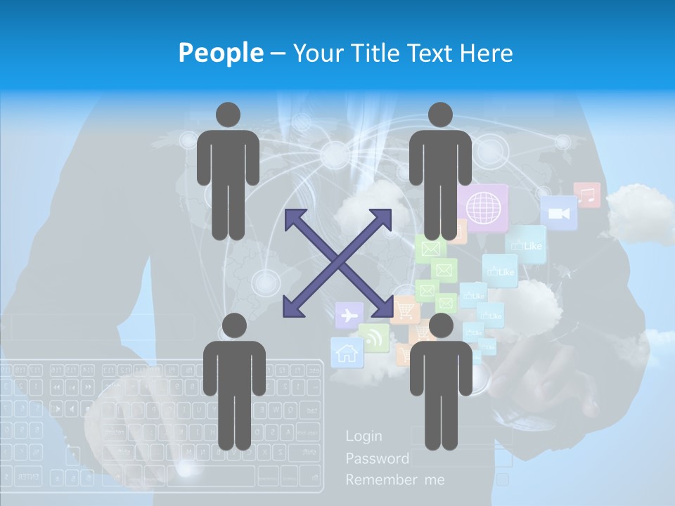 Isolated Friends Person PowerPoint Template