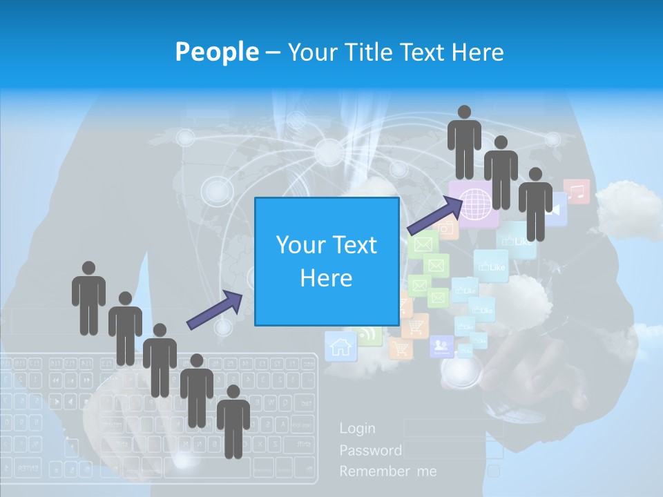 Isolated Friends Person PowerPoint Template