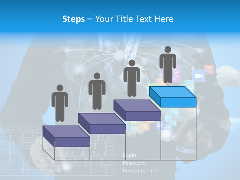 Isolated Friends Person PowerPoint Template