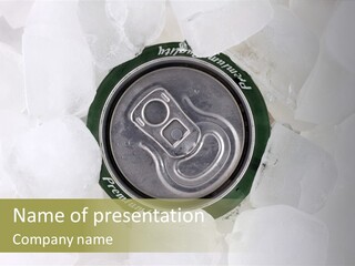 Beer Liquid Can PowerPoint Template