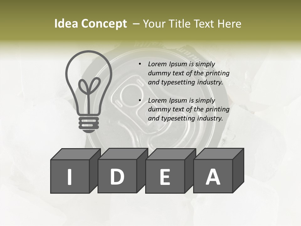 Beer Liquid Can PowerPoint Template