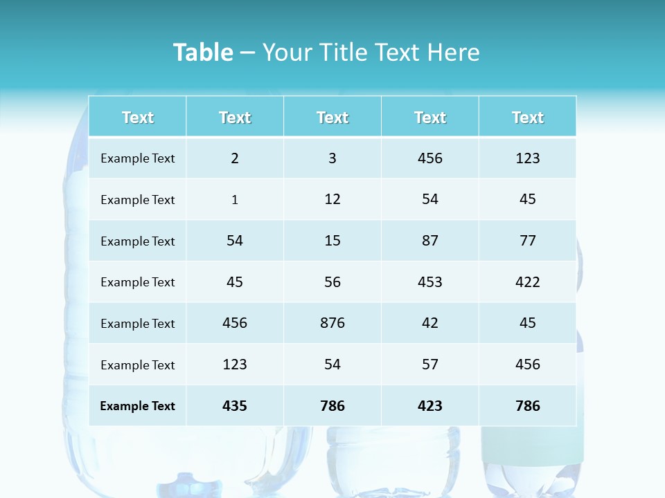 Full Mineral Water PowerPoint Template