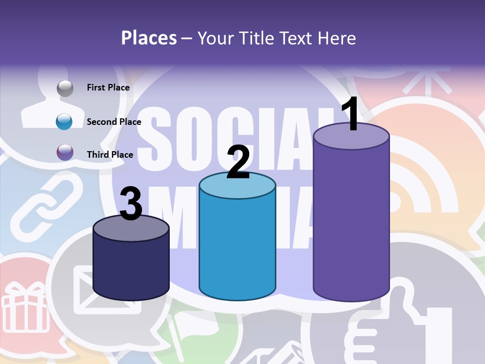 Share Blue Blog PowerPoint Template