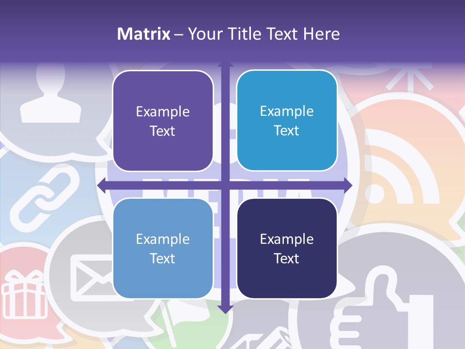 Share Blue Blog PowerPoint Template