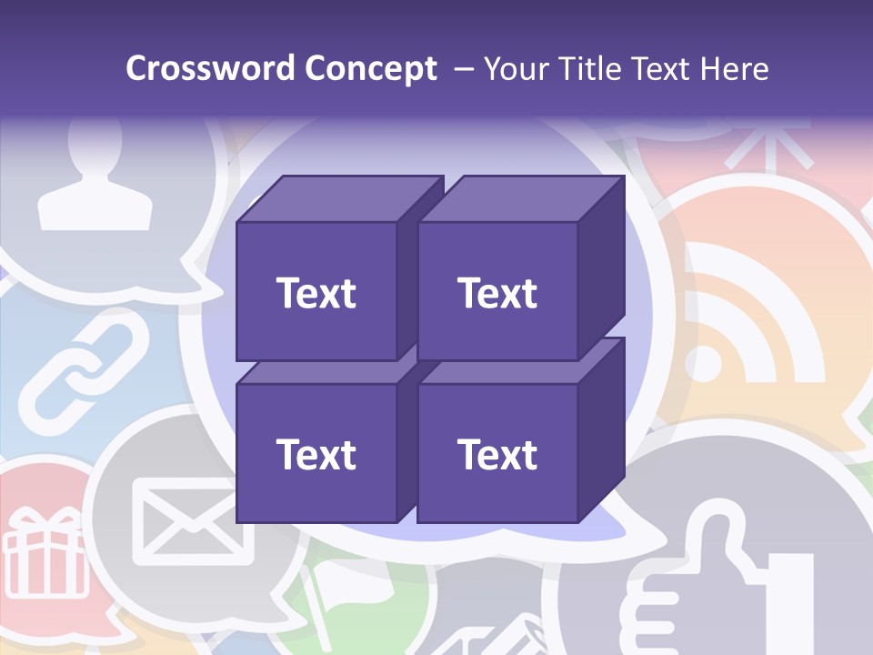 Share Blue Blog PowerPoint Template