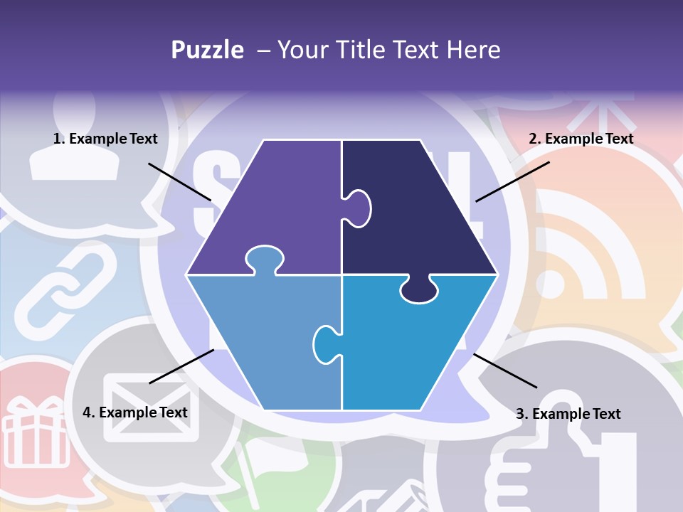 Share Blue Blog PowerPoint Template