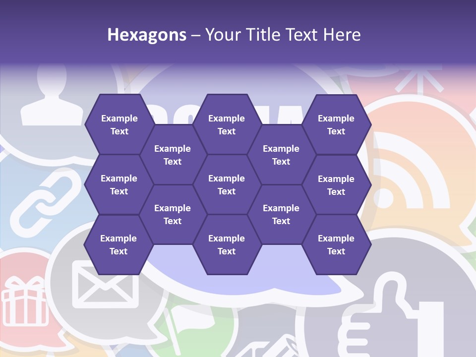 Share Blue Blog PowerPoint Template