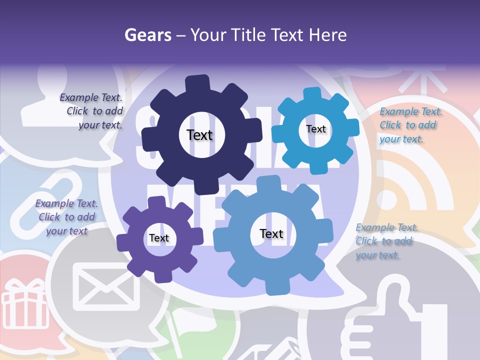 Share Blue Blog PowerPoint Template