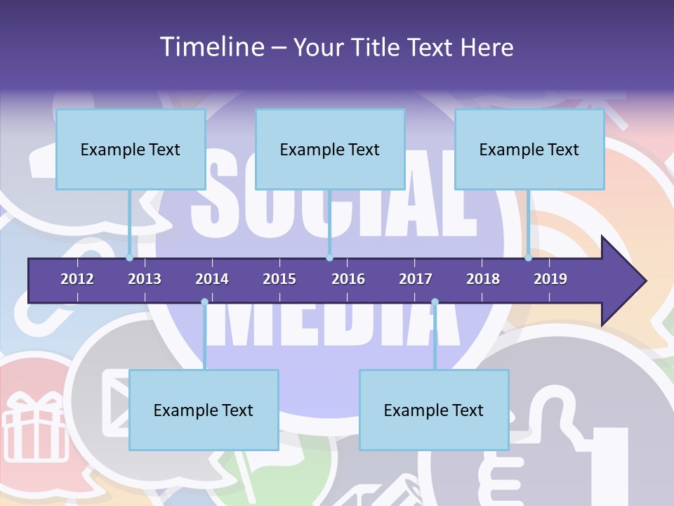 Share Blue Blog PowerPoint Template
