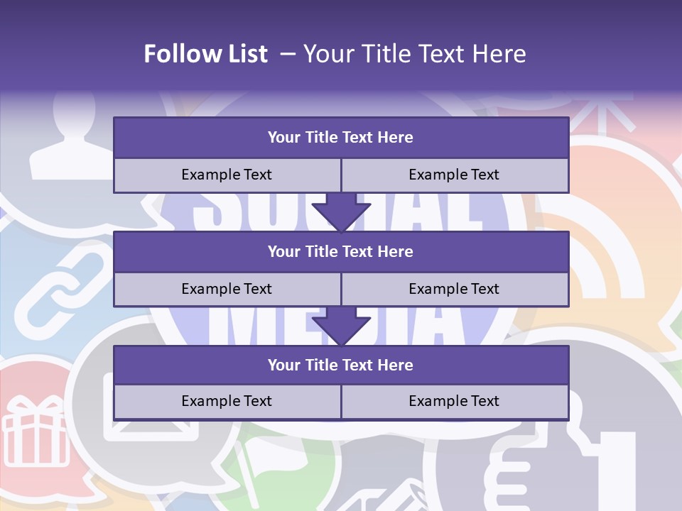 Share Blue Blog PowerPoint Template