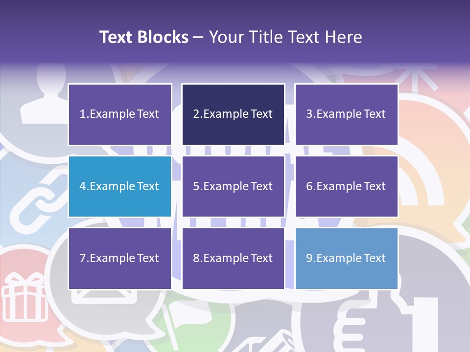 Share Blue Blog PowerPoint Template