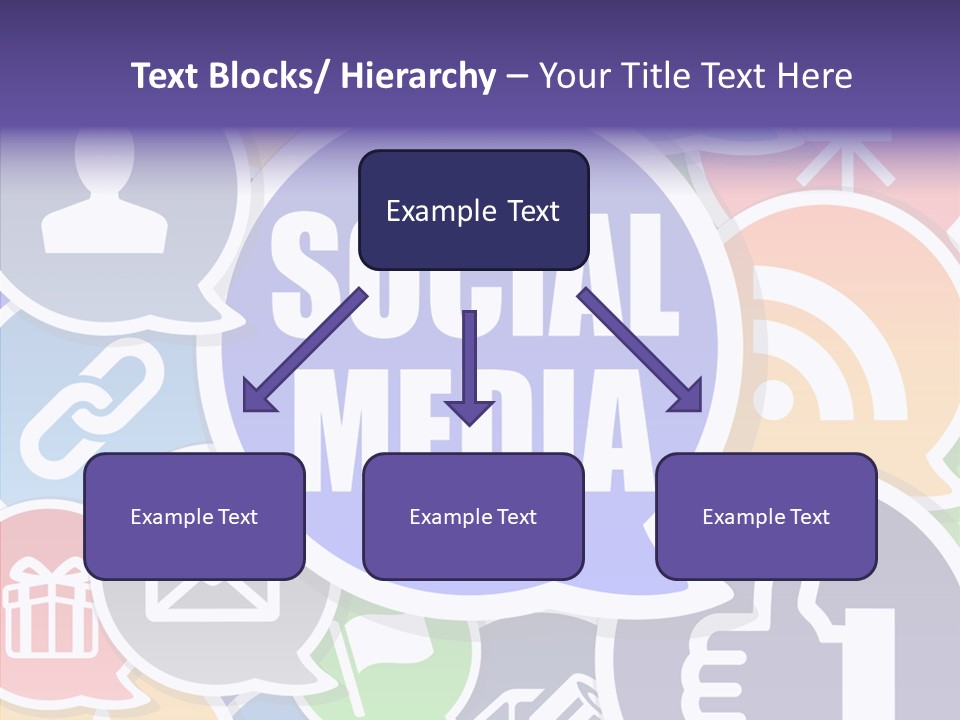 Share Blue Blog PowerPoint Template