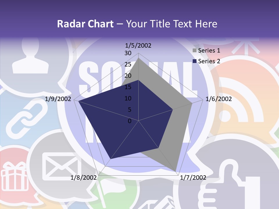 Share Blue Blog PowerPoint Template