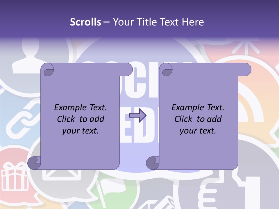 Share Blue Blog PowerPoint Template