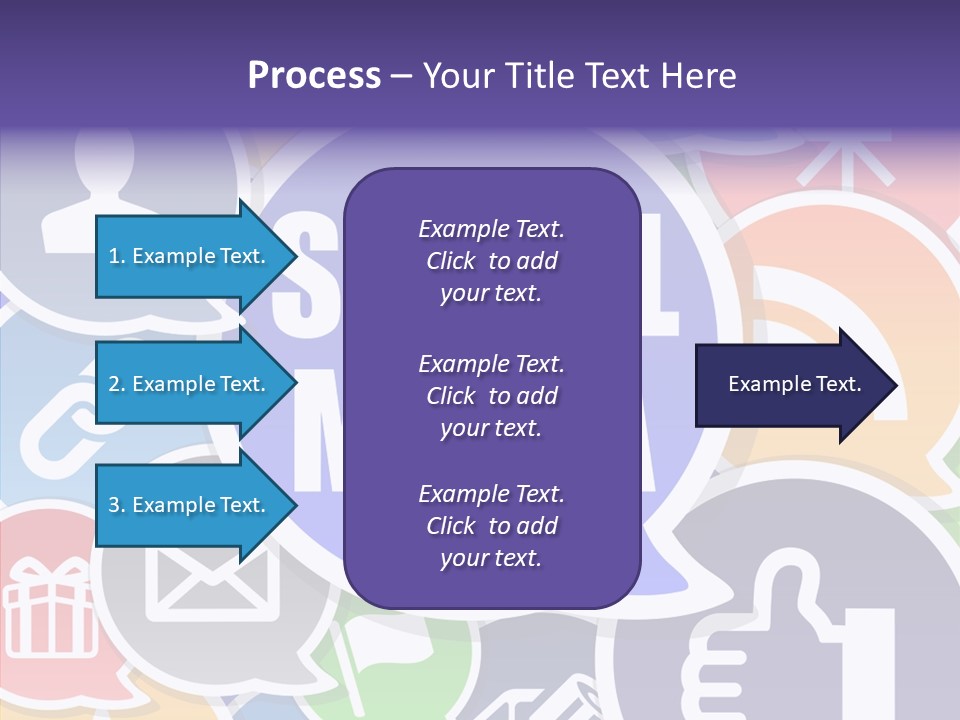 Share Blue Blog PowerPoint Template