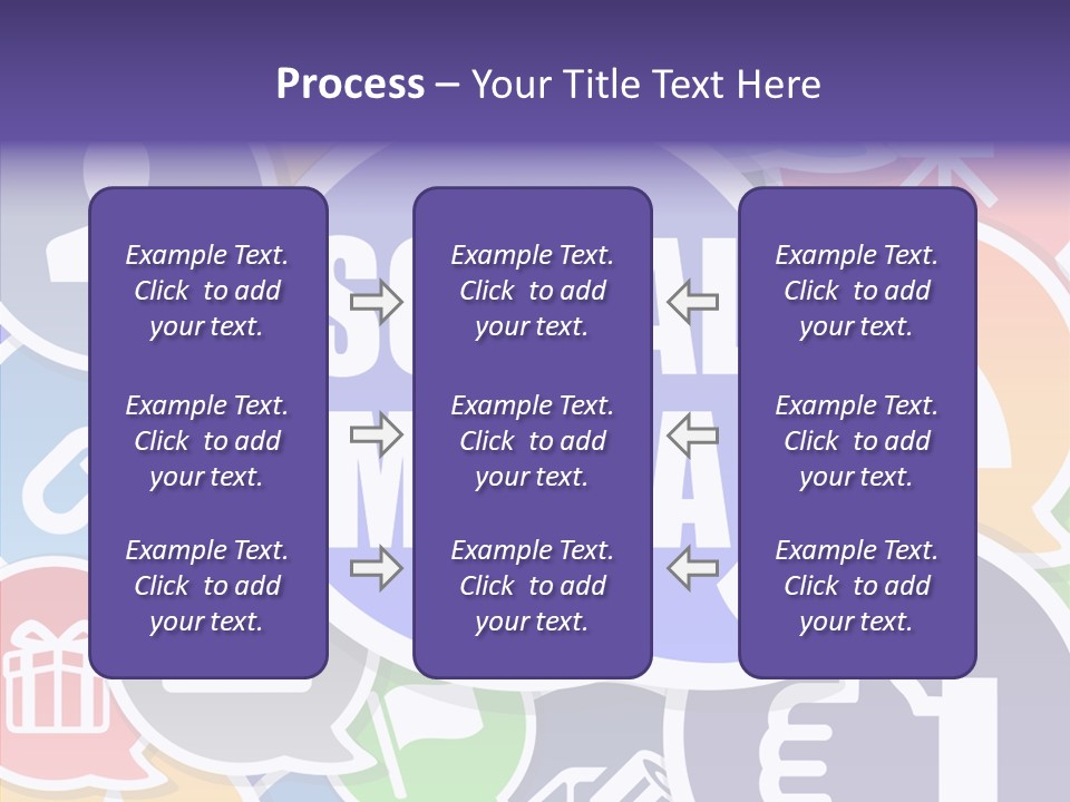 Share Blue Blog PowerPoint Template