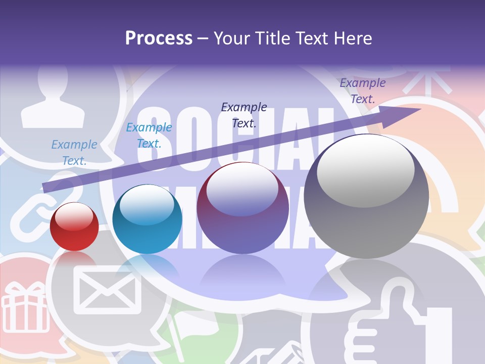 Share Blue Blog PowerPoint Template