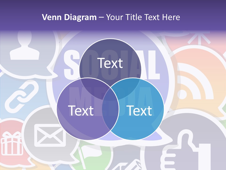 Share Blue Blog PowerPoint Template