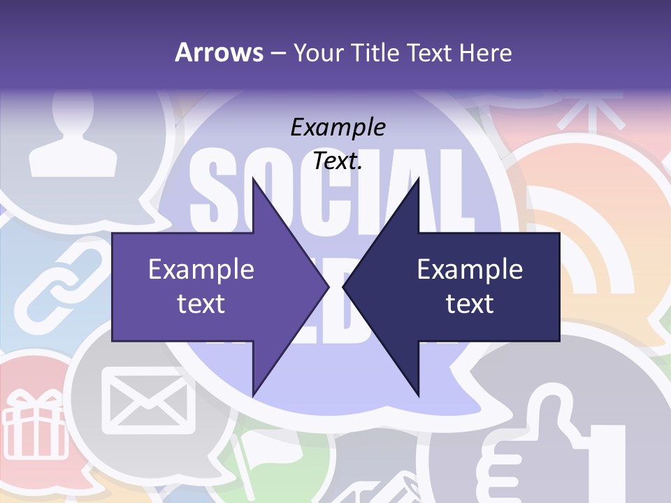 Share Blue Blog PowerPoint Template