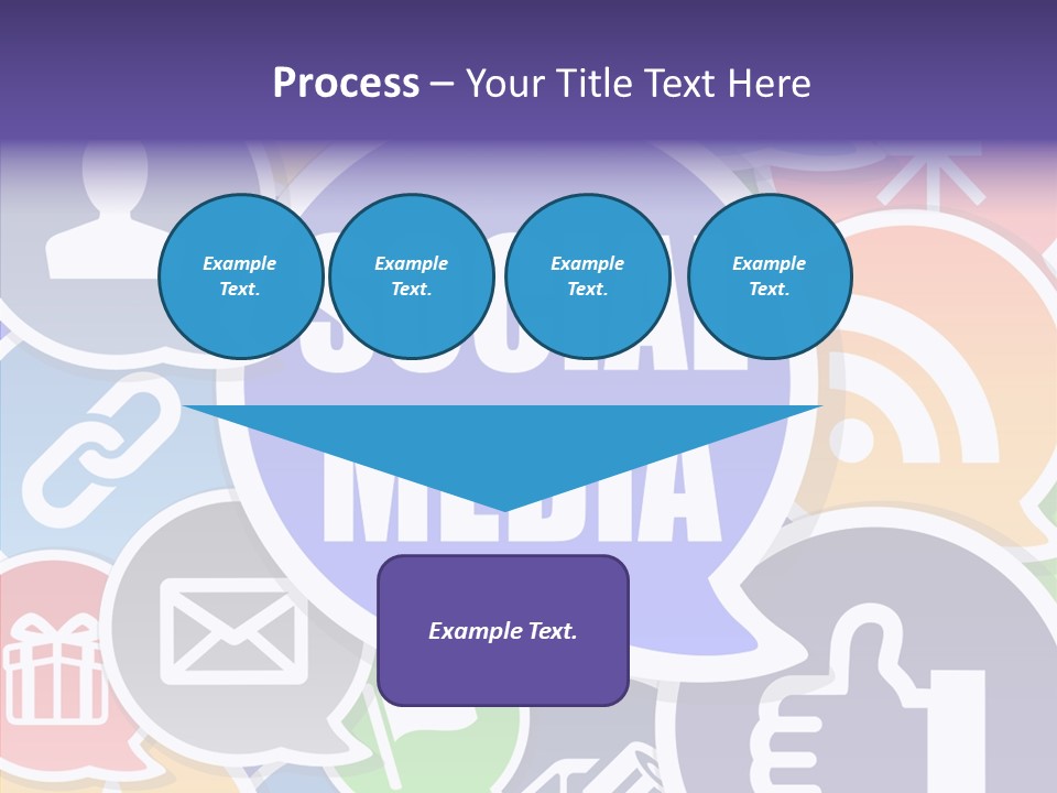Share Blue Blog PowerPoint Template