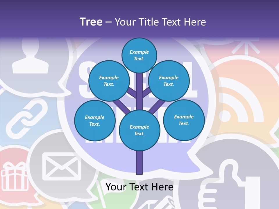 Share Blue Blog PowerPoint Template