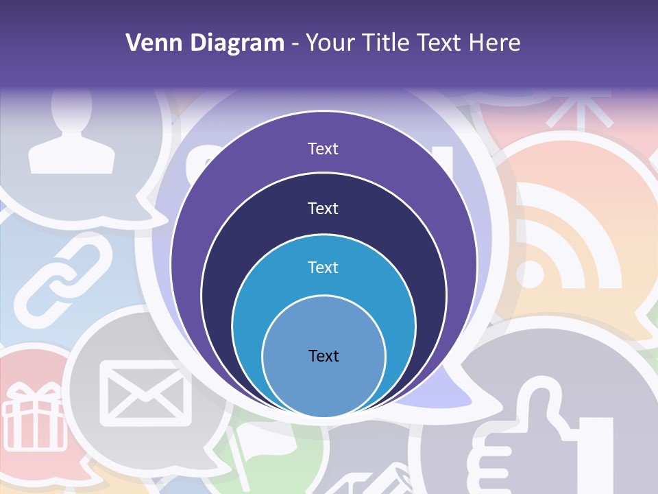 Share Blue Blog PowerPoint Template