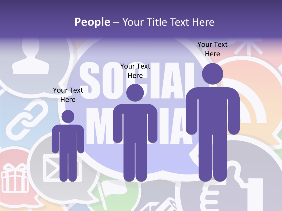 Share Blue Blog PowerPoint Template