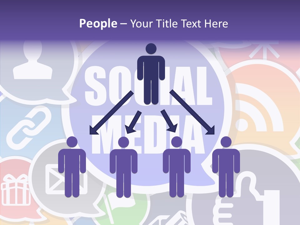 Share Blue Blog PowerPoint Template