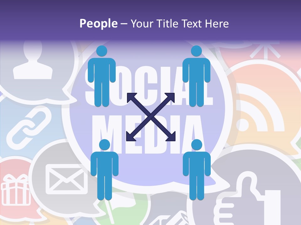 Share Blue Blog PowerPoint Template