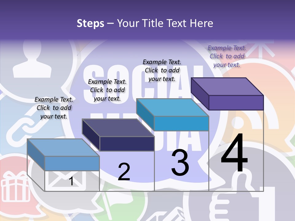 Share Blue Blog PowerPoint Template