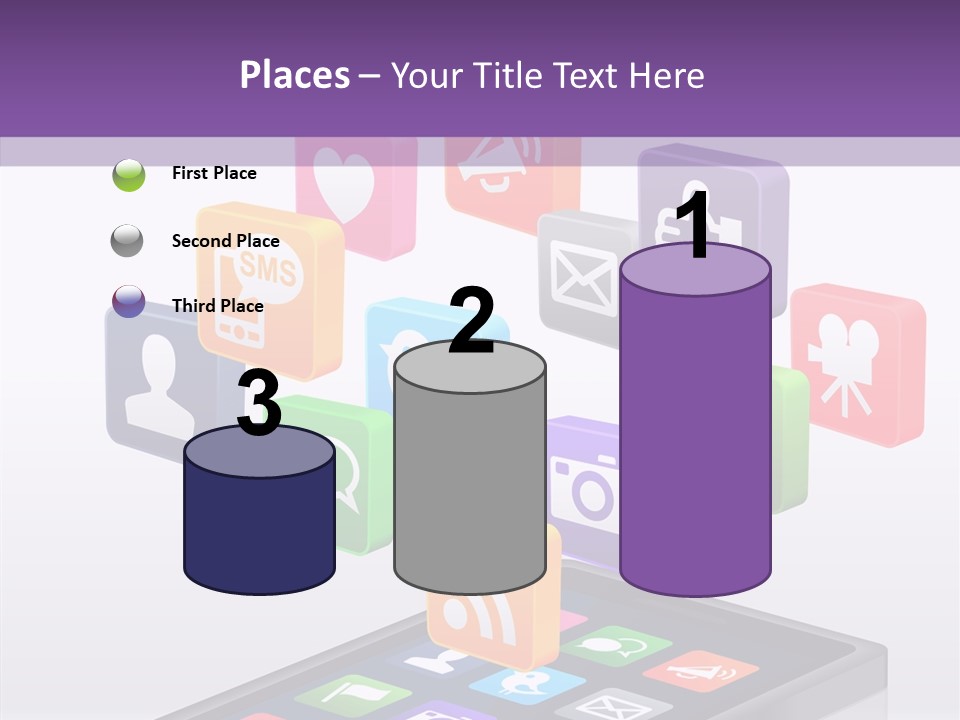 Blue Tweet Network PowerPoint Template