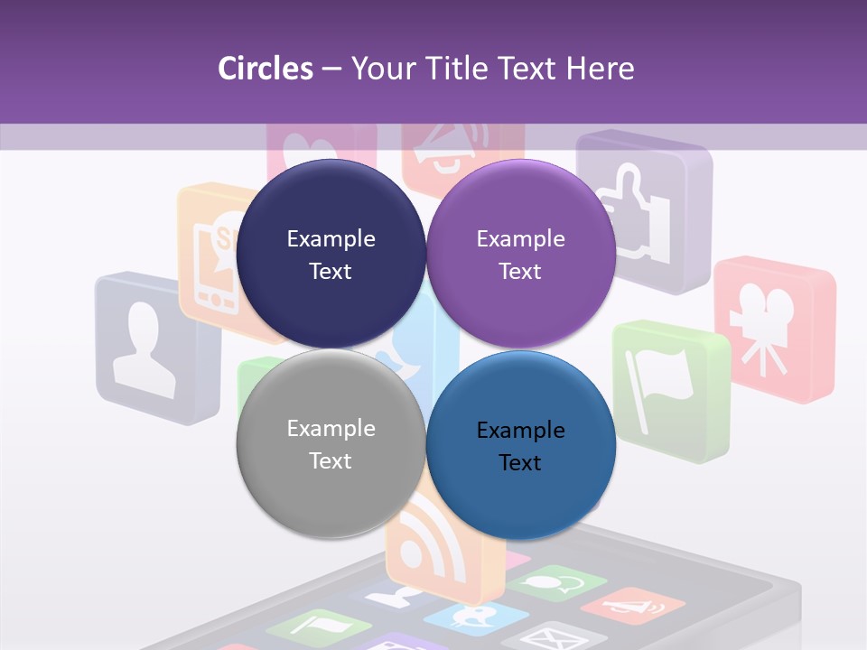Blue Tweet Network PowerPoint Template