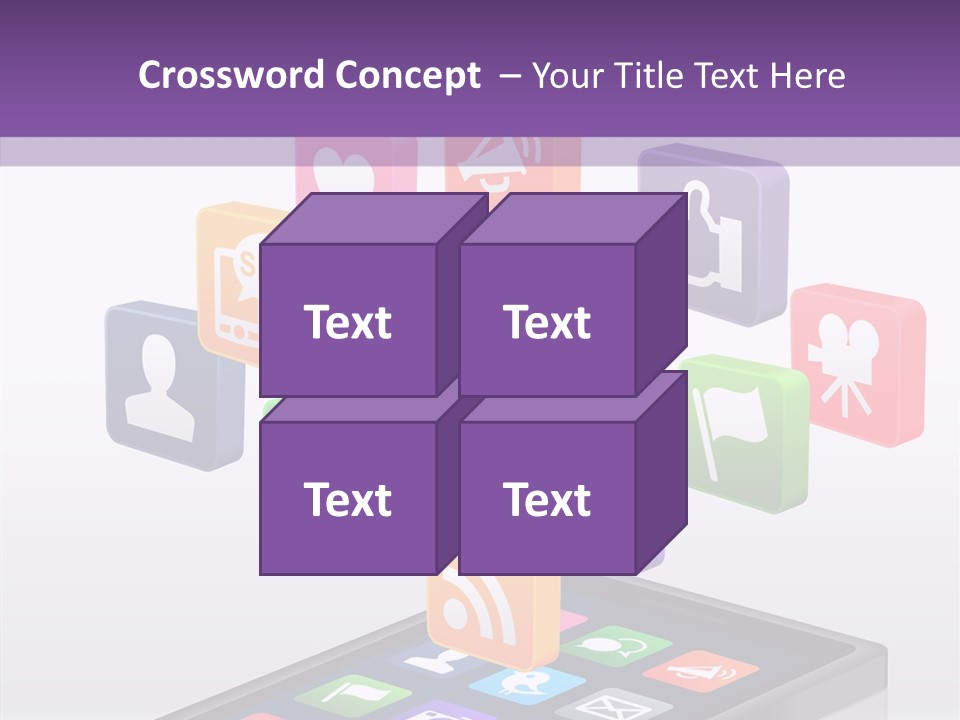 Blue Tweet Network PowerPoint Template