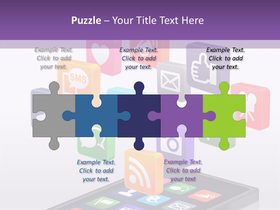 Blue Tweet Network PowerPoint Template