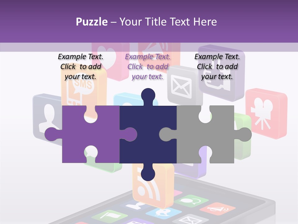 Blue Tweet Network PowerPoint Template