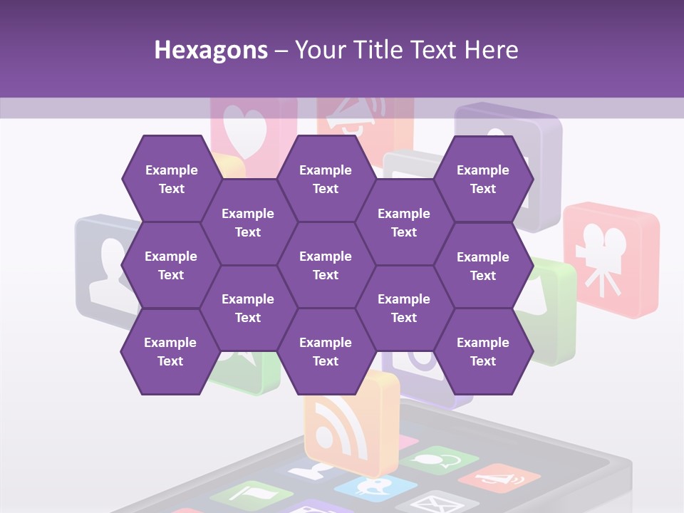 Blue Tweet Network PowerPoint Template