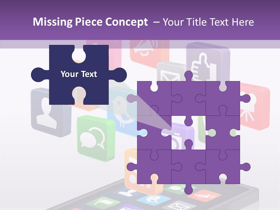 Blue Tweet Network PowerPoint Template