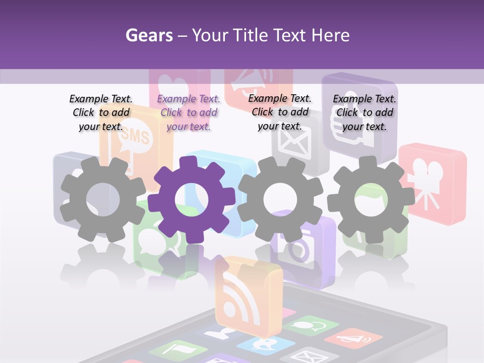 Blue Tweet Network PowerPoint Template