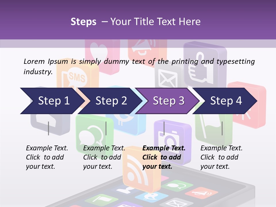 Blue Tweet Network PowerPoint Template