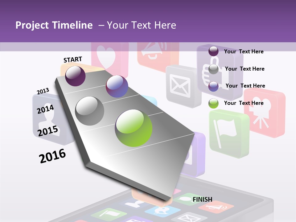 Blue Tweet Network PowerPoint Template