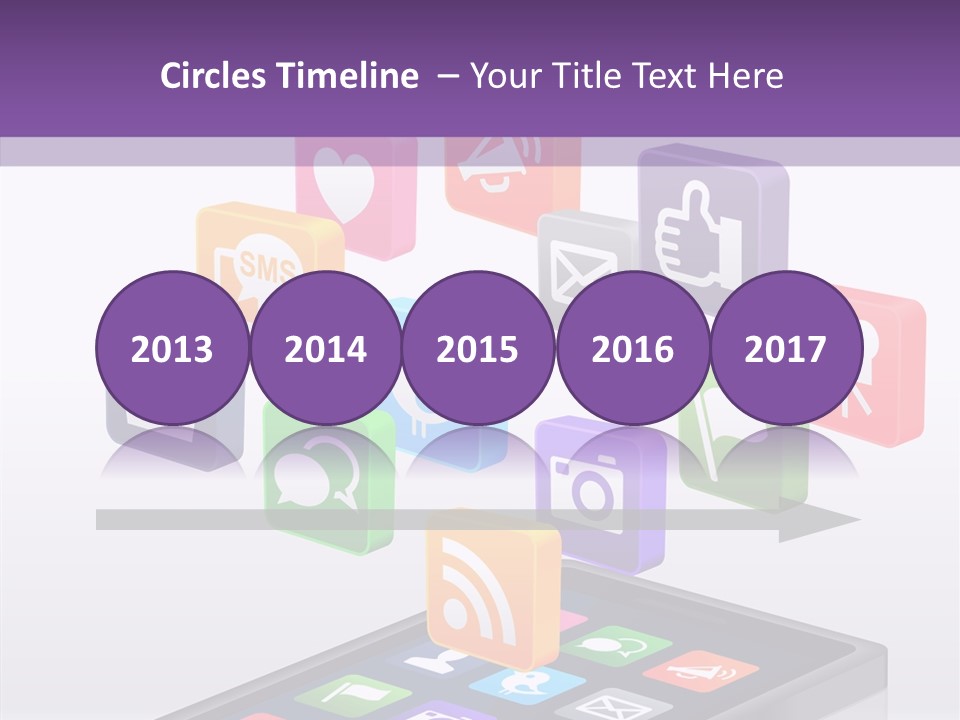 Blue Tweet Network PowerPoint Template