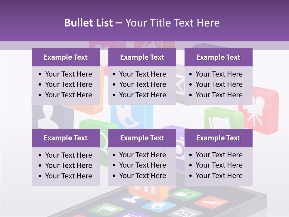 Blue Tweet Network PowerPoint Template