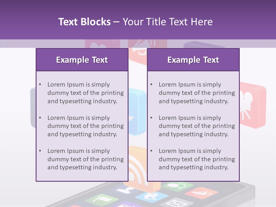 Blue Tweet Network PowerPoint Template