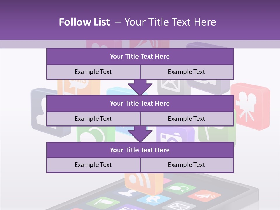 Blue Tweet Network PowerPoint Template