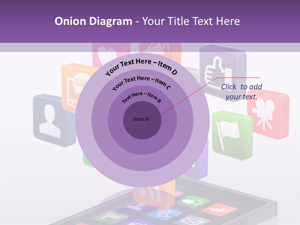 Blue Tweet Network PowerPoint Template