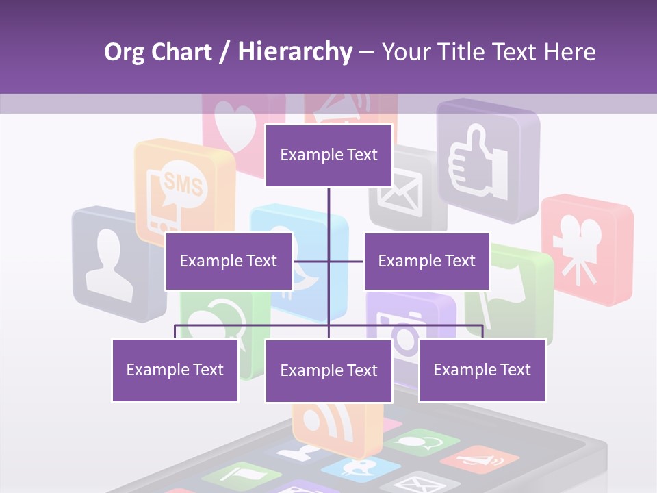Blue Tweet Network PowerPoint Template
