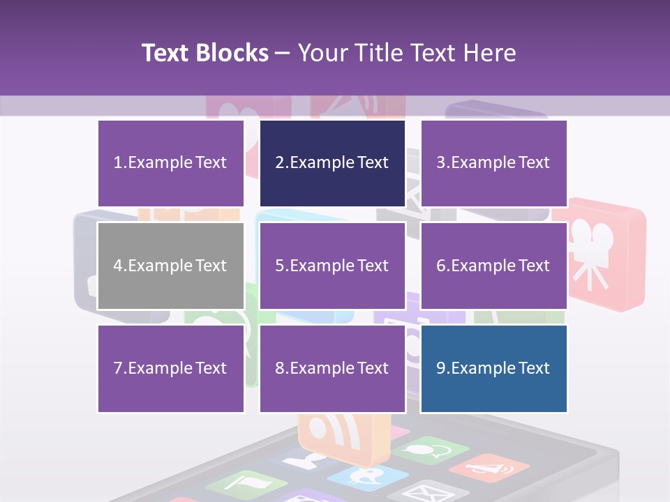 Blue Tweet Network PowerPoint Template