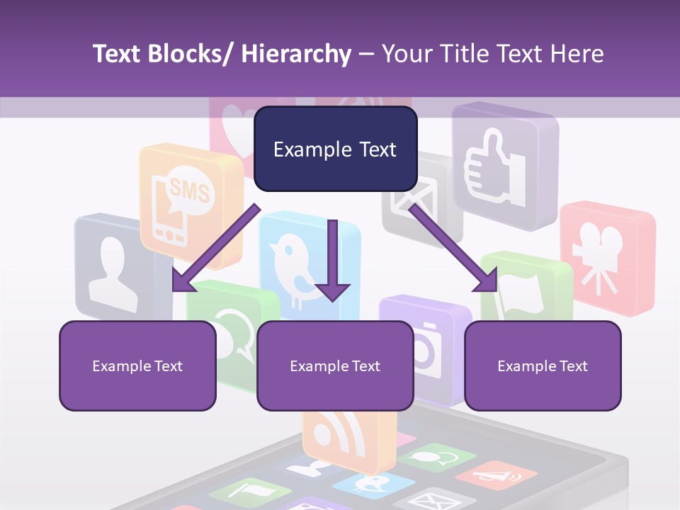 Blue Tweet Network PowerPoint Template