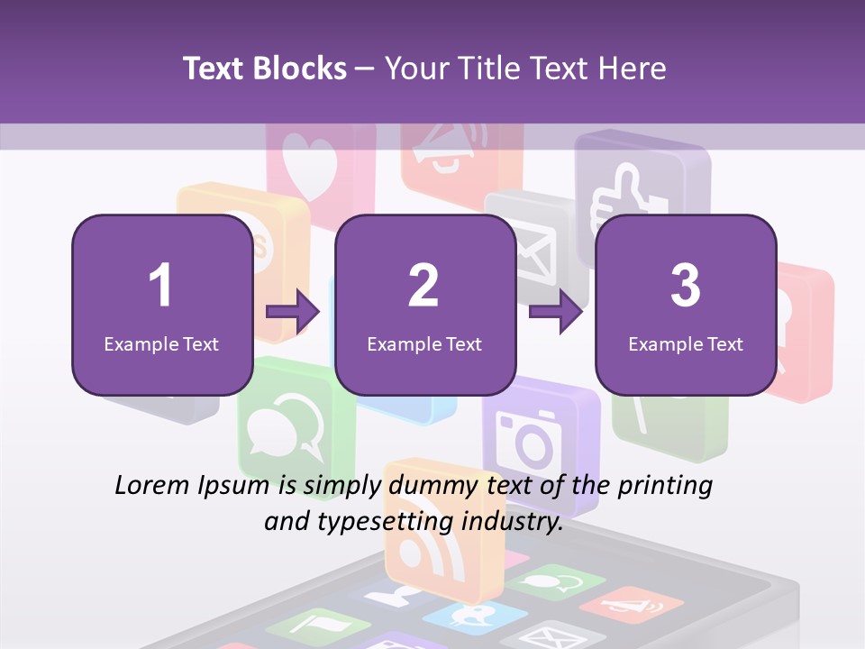 Blue Tweet Network PowerPoint Template