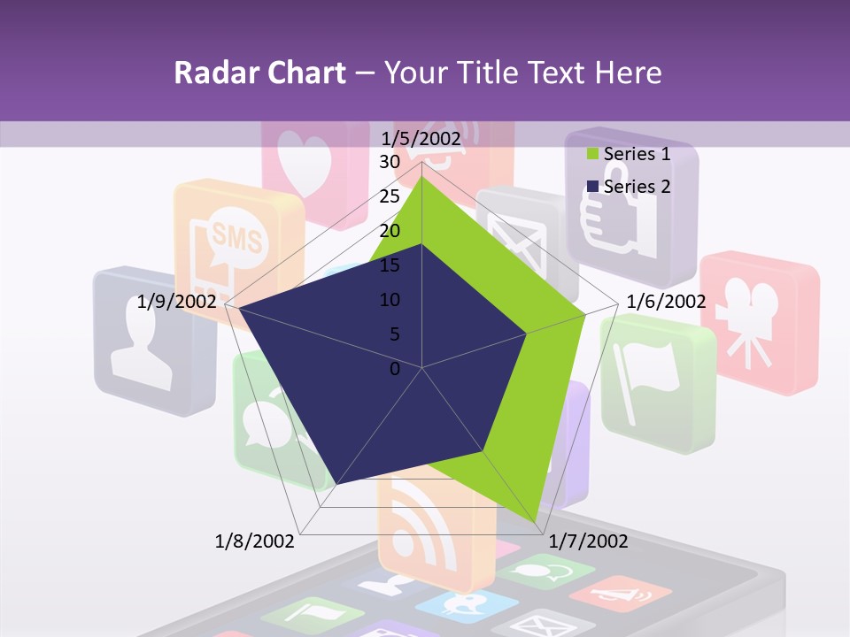 Blue Tweet Network PowerPoint Template